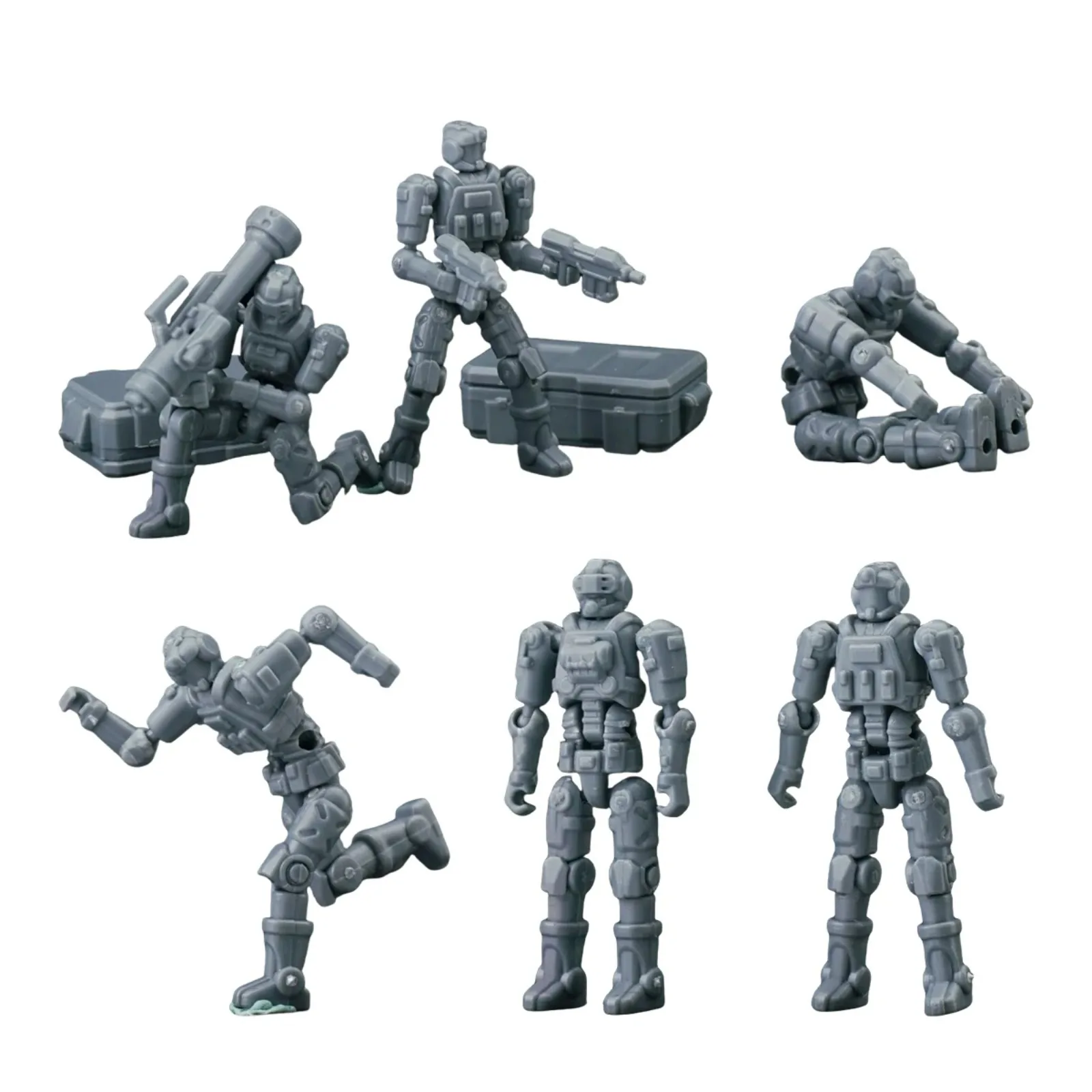6 Teile/schachtel 1/60 Scheich Festland 3MIN PROJEKT Kooperative Kampf Team Montage Modell Kit für Erwachsene Sammler Hobby DIY Handwerk Werkzeuge