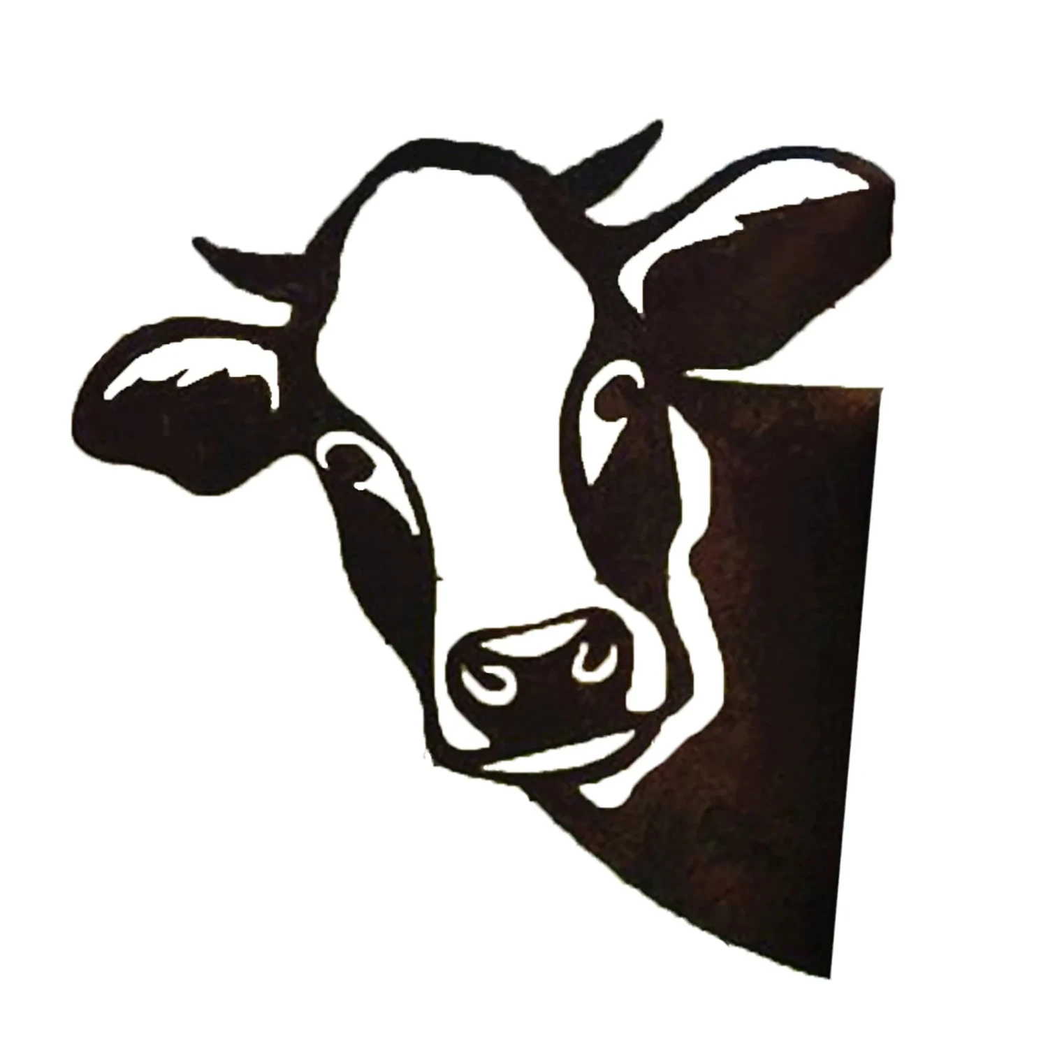Metal Peeping Cow Outdoor Garden Ornaments Art Farm Yard Wall Tree Pendant Cattle sheep Decoration Garden Statues Sculptures