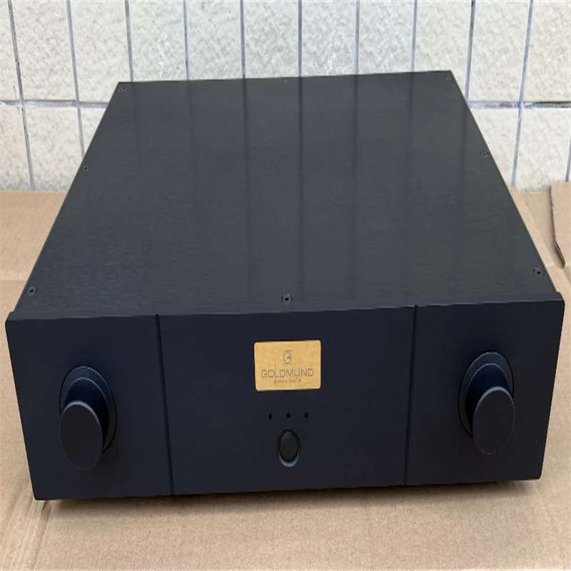 

Black Height 90mm Full Aluminum GOLD Tube Preamp Amplifier Chassis Shell Housing Enclosure / Case / DIY Box (430*90*308mm)