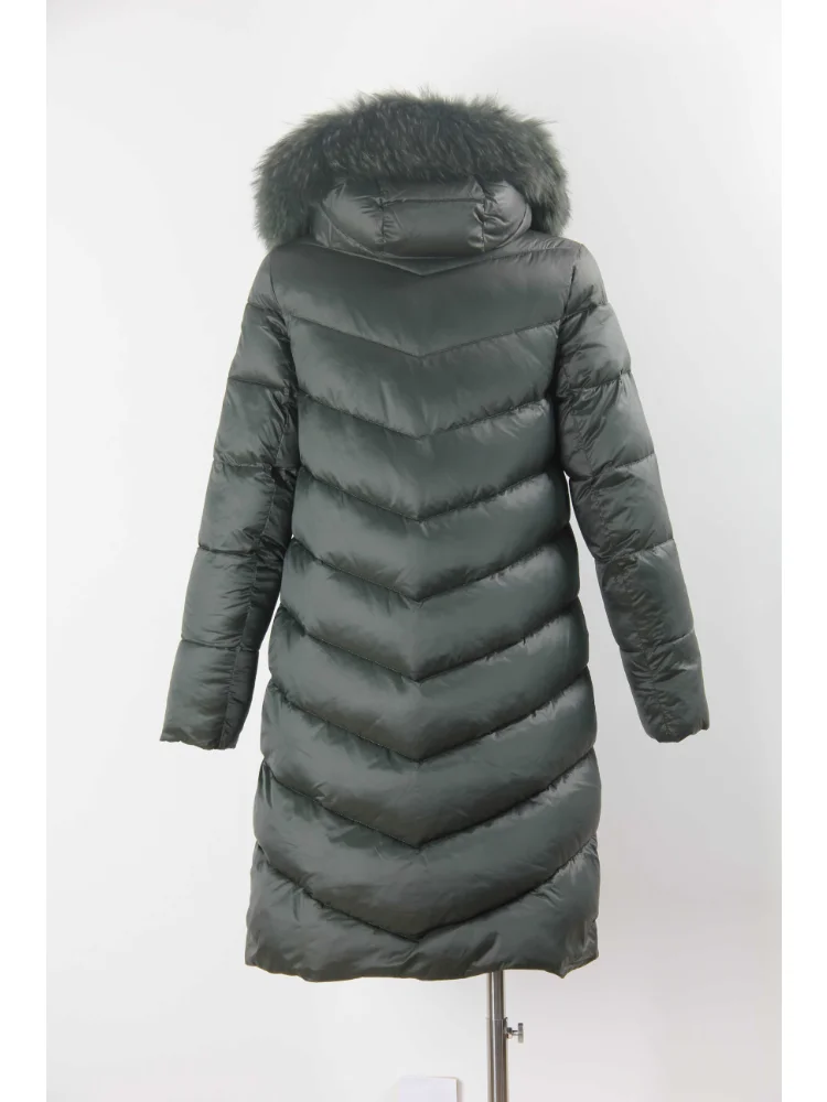 VERALBA Women's Long Down Jacket With Fur Collar Hat Fashion Warm Design Clothing 2022 2023 the Latest Coat Puffer Female Winter