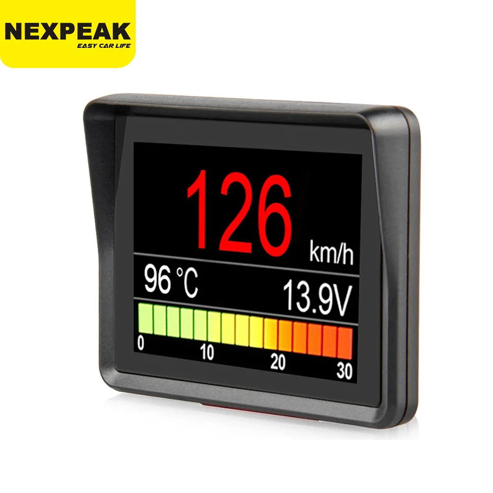 NEXPEAK A203 OBD2 On-board Computer Car Digital Computer Trip Display Speed Fuel Consumption Temperature Gauge OBD2 Scanner buy car inspection equipment