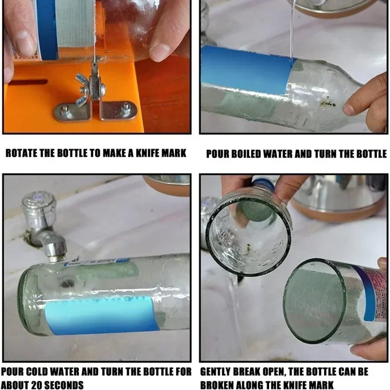 Glass Bottle Cutter Adjustable Glass Wine Bottle Cutter DIY Universal Wine Crafts Hand Tools Cutting Tool glass cutter tile glass cutter bottle cutter