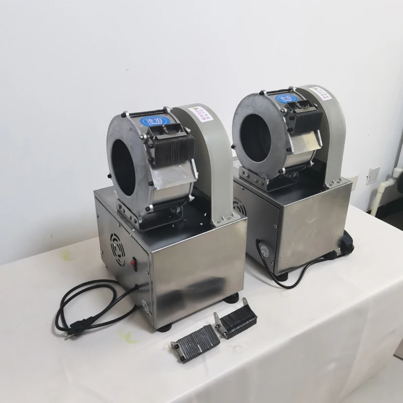 Commercial Electric Vegetable Slicer Shredder Multi-Function Automatic Cutting Machine Potato Carrot Slicing Machine 220V 2