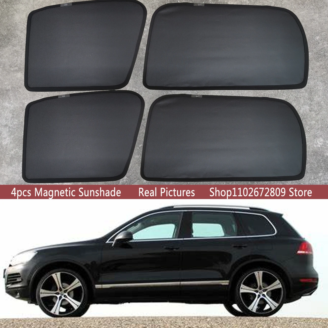 

Magnetic Car Sunshade Shield Front Windshield Frame Curtain Sun Shades For Volkswagen VW Touareg 7P Mk2 2011 ~ 2018 Accessories