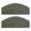 Semicircular European Pattern Stair Step Mat Anti-slip Sticker Step Mat European Style Embossed Household Solid Wood Spiral Stai 2