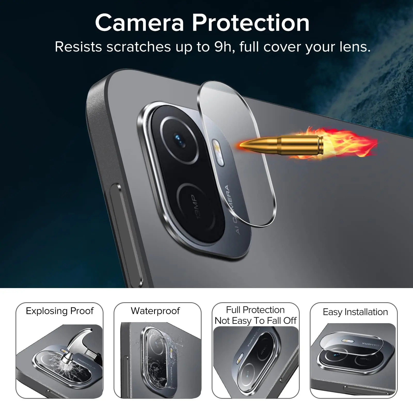 Película Protetora para Xiaomi Pad Protetor de Tela com Câmera de Vidro Temperado mi Pad Pro 11 - Imagem 3