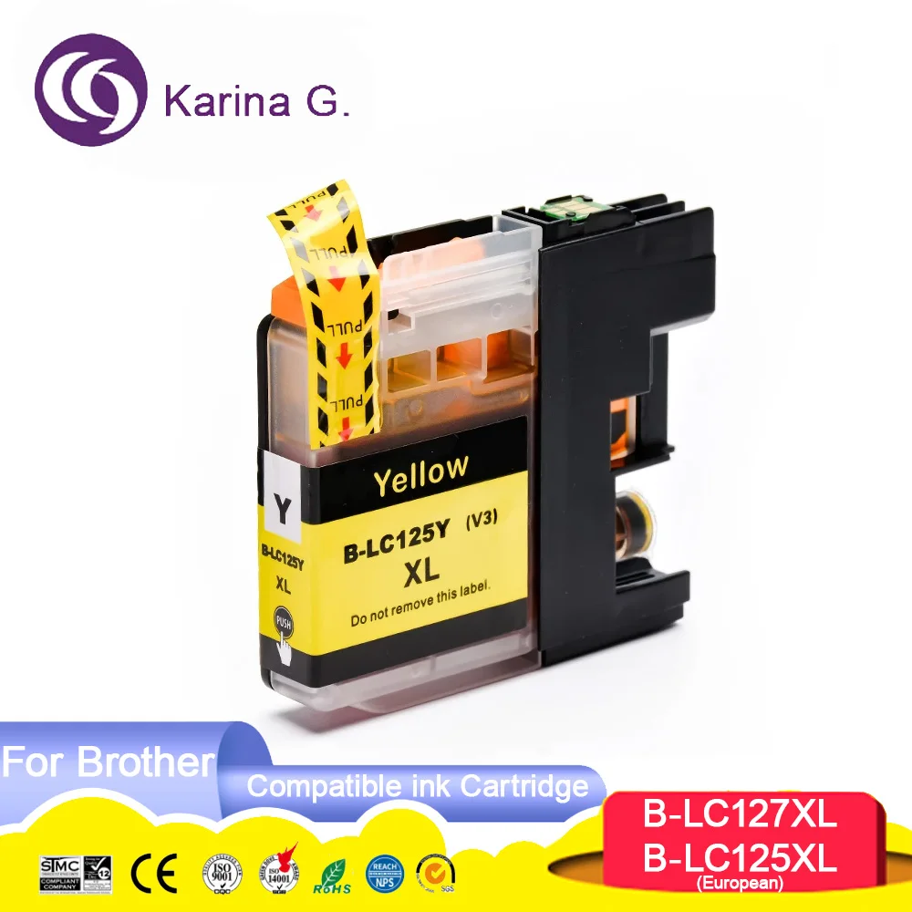 LC127 LC125 Premium Color Compatible Ink Cartridge for MFC-J4410DW/J4510DW/J461