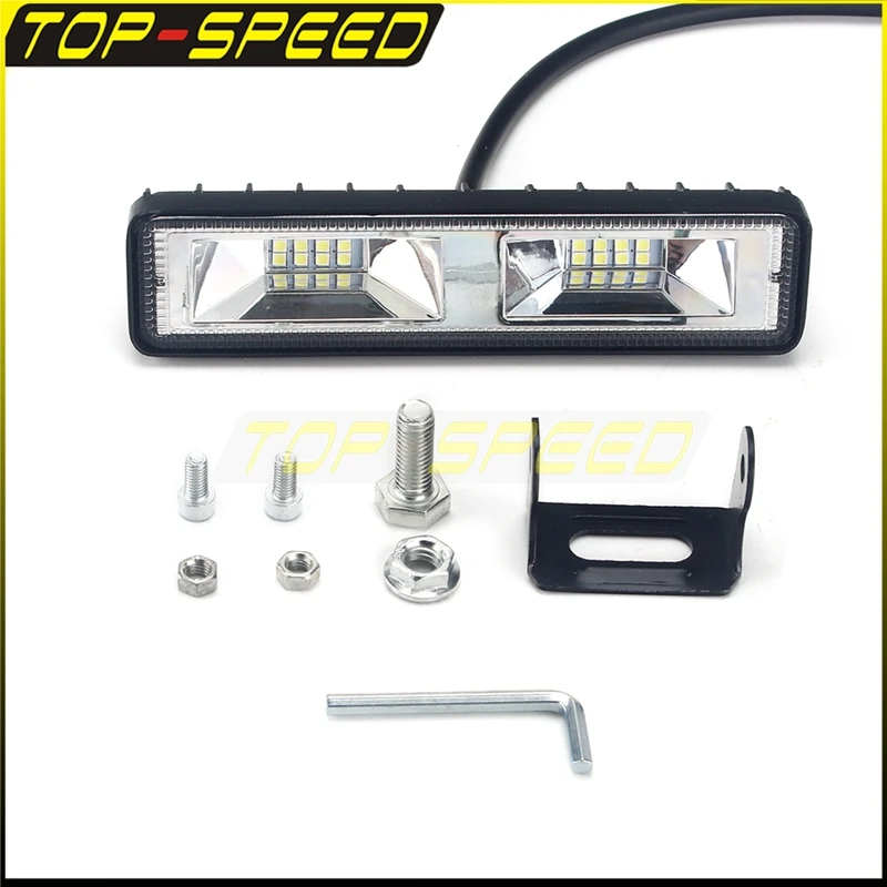 12-24V Motorbike LED Work Light Bar Spotlight Auxiliary Headlight for Harley Sportster XL883 XL1200 Dyna Street Bob FXD Glide