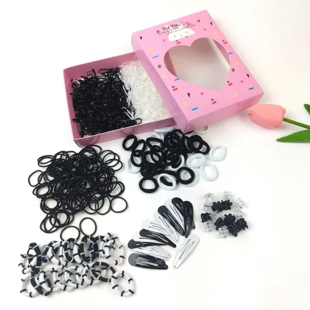 74pcs Baby Girls Hair Clip Flower Hair Tie Hairpin Side Clip Rubber Bands  Hair Rope Hair Bands Hair Accessories