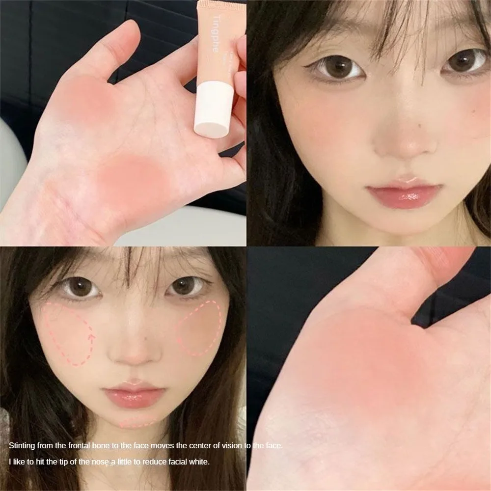 Acquerello Liquid Blush Makeup Leggero Naturale Cremoso Guancia Rouge Velluto A Lunga Durata Fard Facciale Opaco Tinta 5 Colori