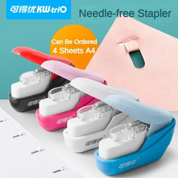 No Staples Stapling Machine Mini Book Stapleless Stapler Paper Stapling Stapler Without Staple Office Accessories Stationery 1