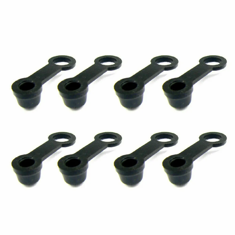 

8Pcs Bleed Nipple Cap 8mm Black Brake Screw Cap Caravan Dust Cover Grease Cap Motorbikes Universal New Practical