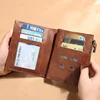 Genuine Leather Men Wallets with Coin Pocket Detachable Card Holder Real Leather Small Men Clutch Wallets Short 3