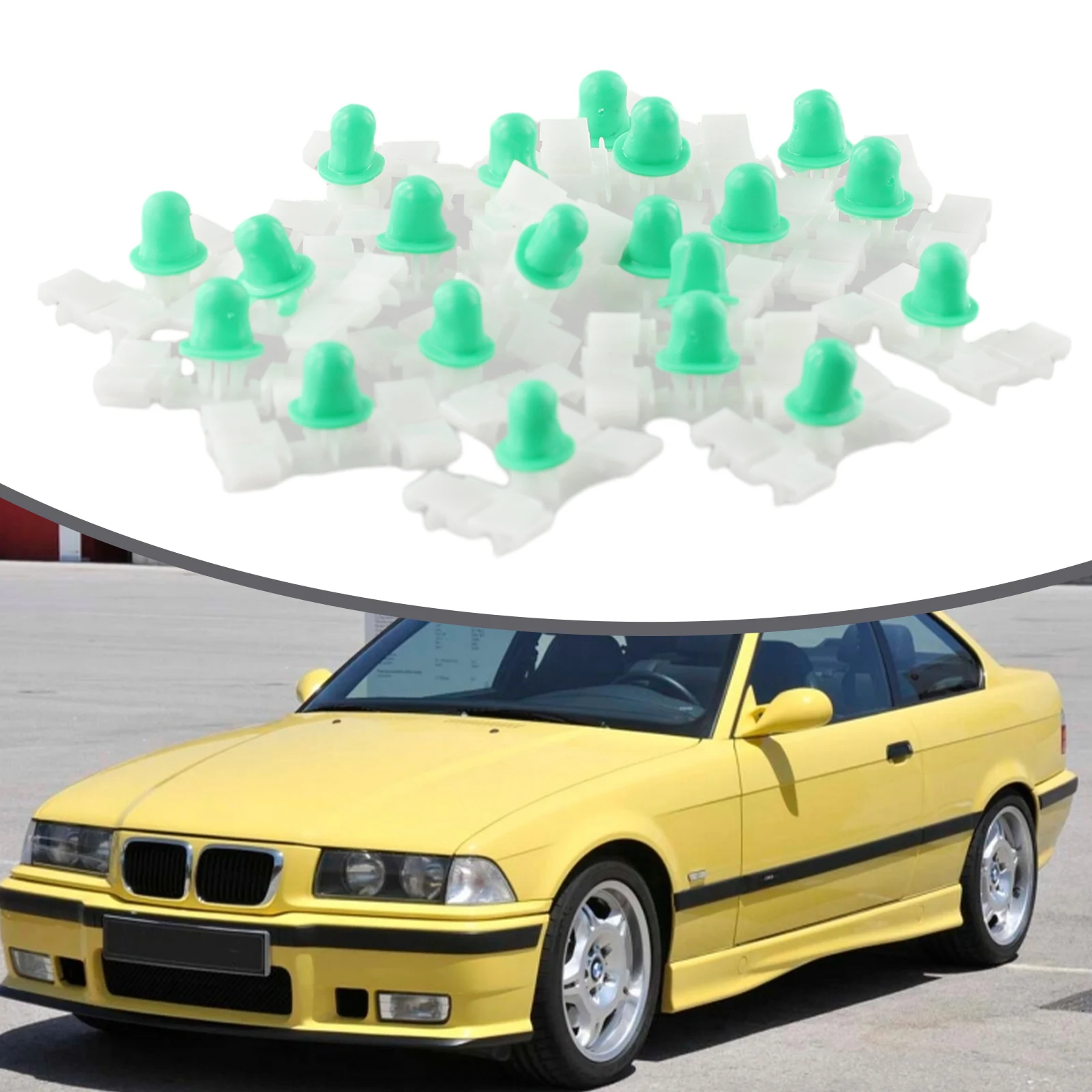 

20 шт./набор, нейлоновые зажимы для BMW E36 E46 325 328 323 330