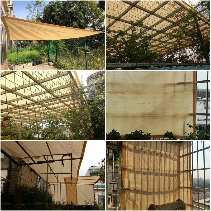 Garten-Sonnenschutznetz Pflanzen-Sonnenschutz Sichtschutz Outdoor-Sonnenschutznetz UV-Schutz Terrassen-Sonnensegel Auto-Markise – Detail 13