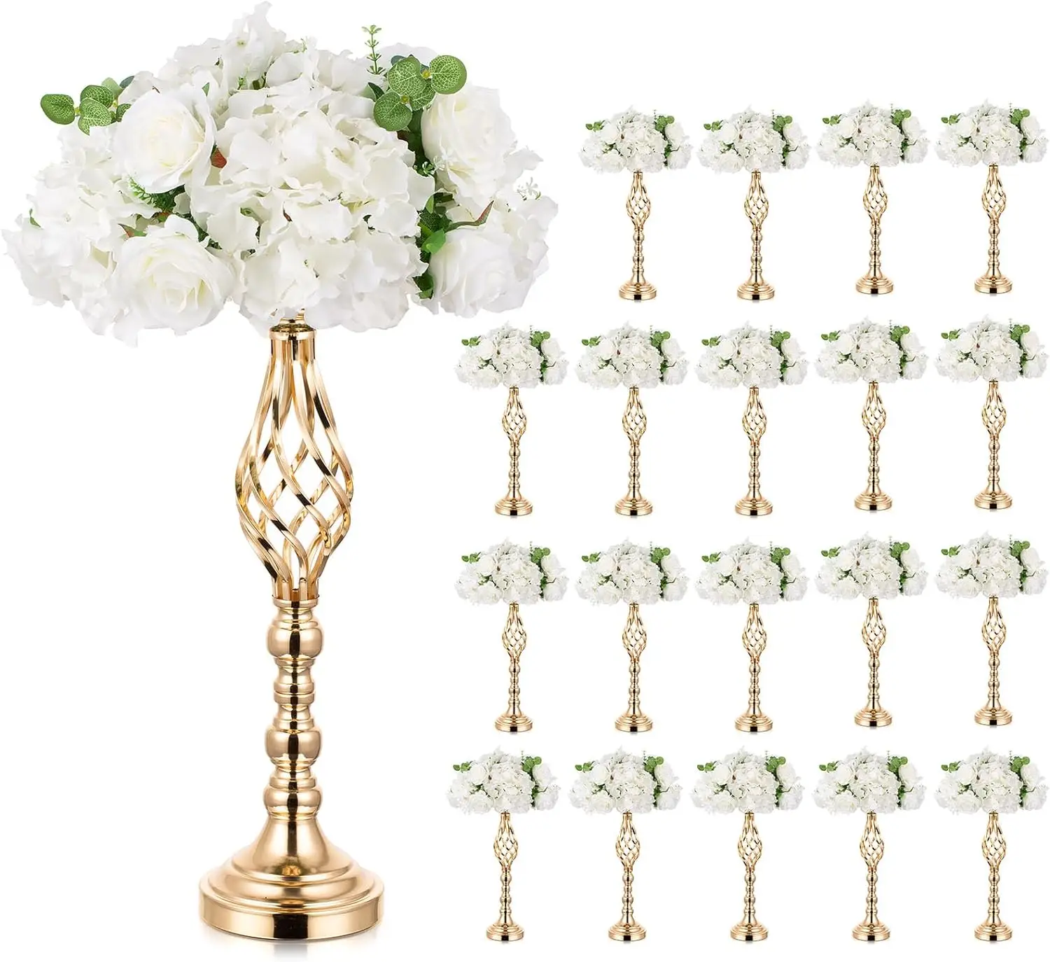 10PcsMetalFlowerArrangementStandWeddingFlowerCenterpiecesStand