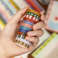 10 Pcss Kawaii Washi Tapes Set Scrapbooking Stickers Supplies Japanese Cute korean stationery Journaling Aesthetic Masking tape 5