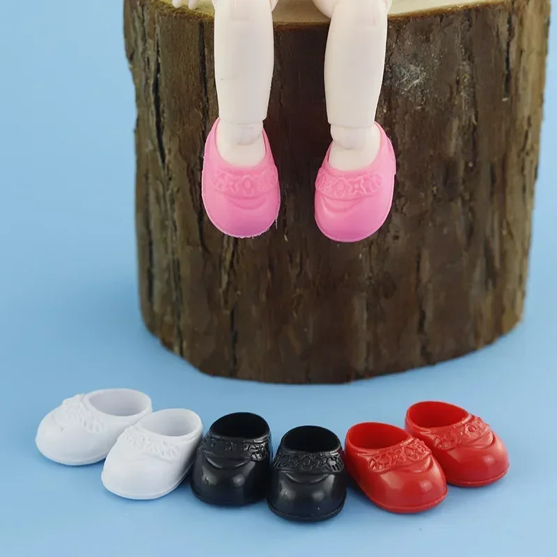 Doll Accessories Doll Shoes Shoes for 16cm BJD Dolls General-Purpose OB11 Doll Body Plastic PVC Accessories Four Pairs of Different Colors