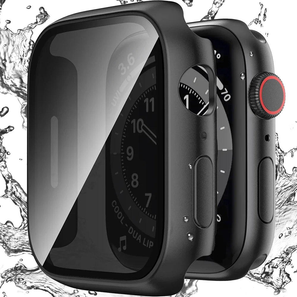 Waterproof Privacy iWatch Bumper with Anti-Peep Screen Protector Cover