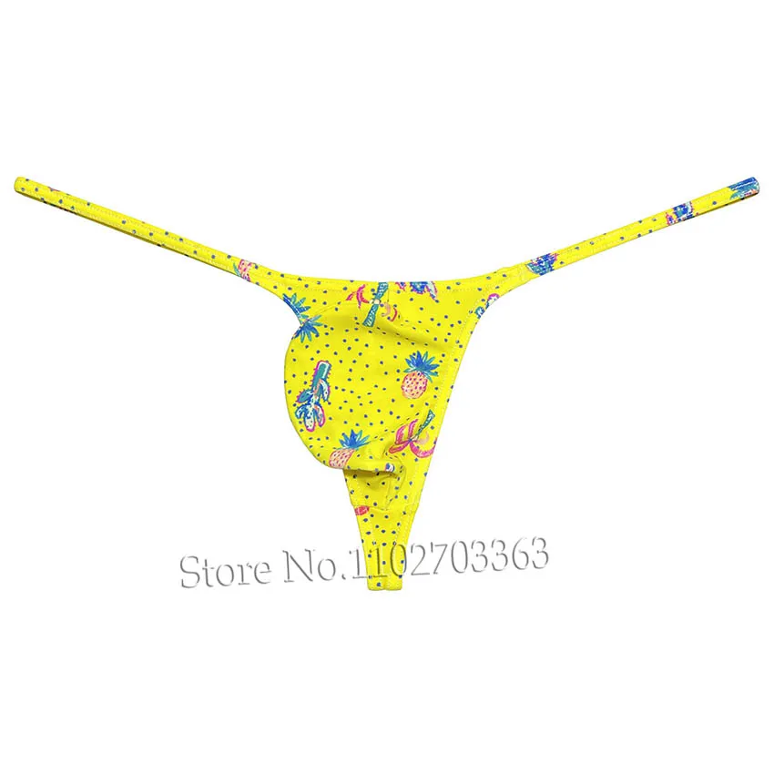 Herren Eis Seide U Tasche Slip Nahtlos G-String Tanga T-Rücken Unterwäsche UK