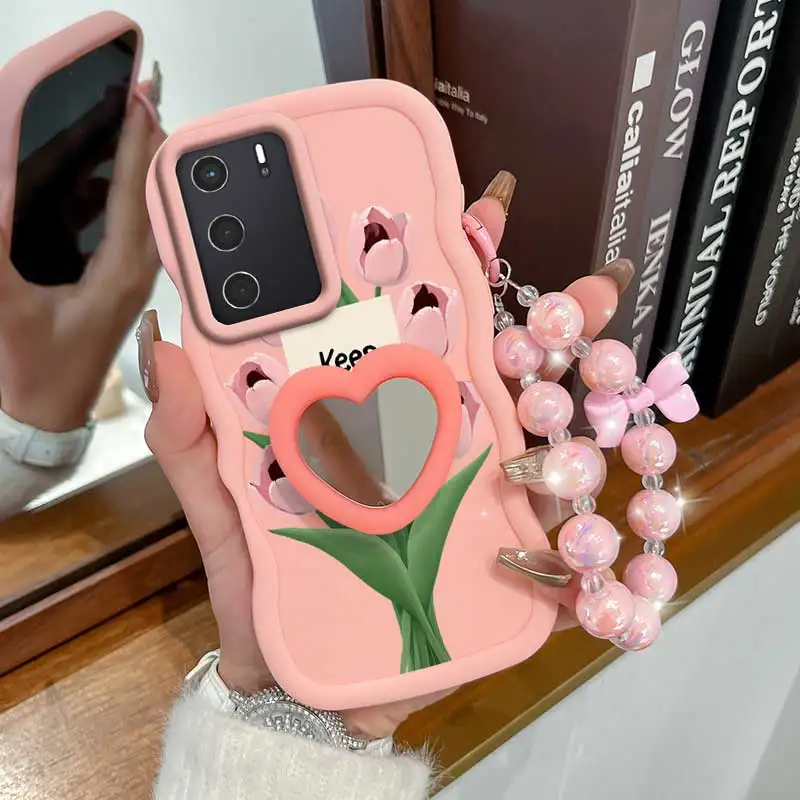 Stay Happy Phone Case Set with Lanyard and Stand - 3 Piece Bundle