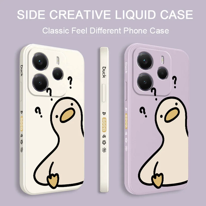 What A Duck Silicone Soft Phone Case - Playful Cartoon Design