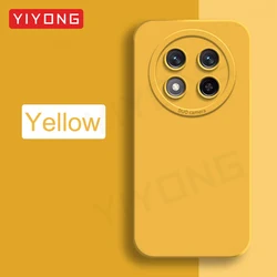 Premium YIYONG Liquid Silicone Soft Phone Case for Honor X9c Smart (Yellow)