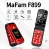 Mafam F899 Cover Folded Senior Mobile Phone Dual Display SOS Key Fast Quick Call Big Screen Torch Russian Key Loud Sound FM Easy 1