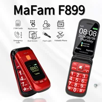 Mafam F899 Cover Folded Senior Mobile Phone Dual Display SOS Key Fast Quick Call Big Screen Torch Russian Key Loud Sound FM Easy 1