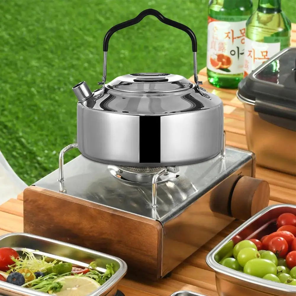Bouilloire De Camping En Acier Inoxydable Semptec 0.7L - Compacte Et Légère, Idéale Rando