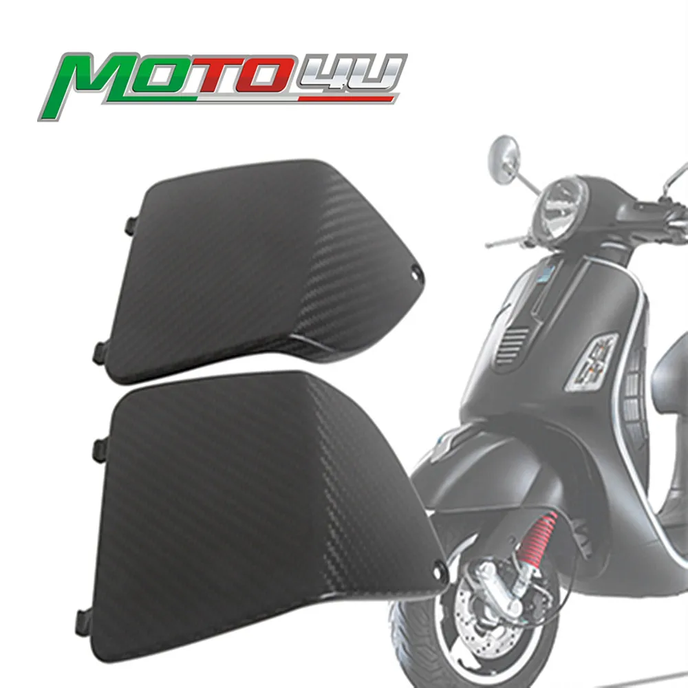 

MOTO4U For Vespa GTS300 GTS GTV 300 250 2014 2015 2016 2017 2018 Carbon FIber Front Side Fairing Decorative Cover Scooter