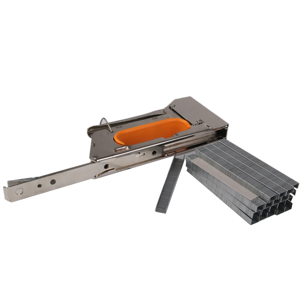 2400pcs 8mm Stapler Pin U Shape Staples Metal Nails DIY Upholstery Fabrics Stapler Tacker Shooter Staples For Installing Carpet Fencing