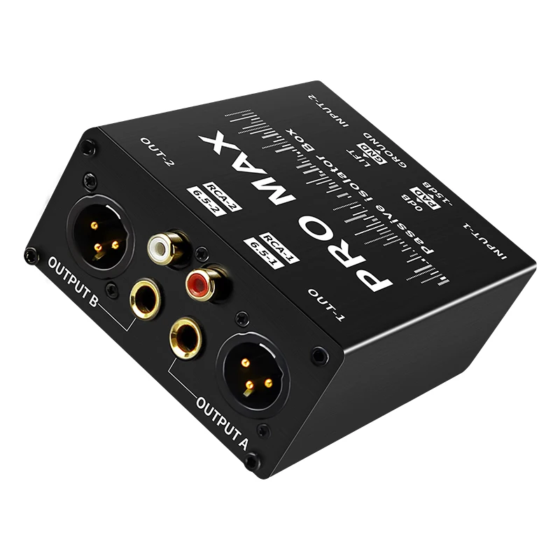 מבודד שמע הפחתת רעש תיבת קרקע DI 6.35 לגיטרה חקלאית סטריאופונית חשמלית כרטיס קול מראה הפחתת רעש