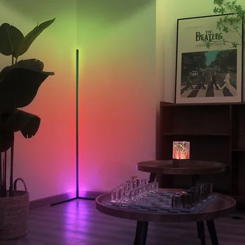 RGB LED Corner Floor Lamp 1