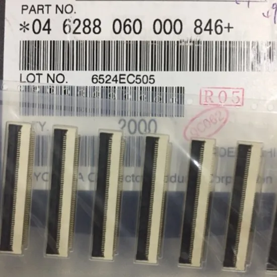 

10pcs/lot 046288060000846 04-6288-060-000-846 0.5 legs width 60P 100% New and Original