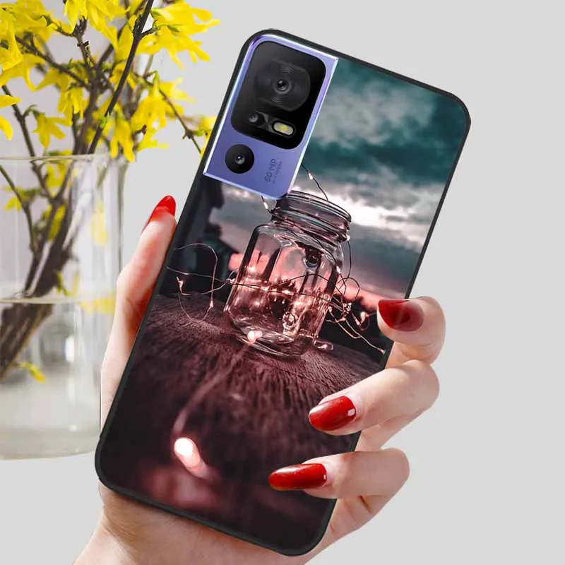 Sleek Black TPU Silicone Phone Case - Elegant and Durable Protection with Soft Bumpers