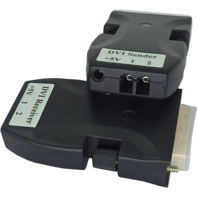

DVI Fiber Optic Extender Transmitter/Receiver 1500ft/500m1500m/4500ft