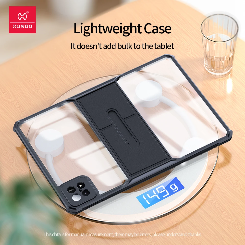 Xundd-shell à Prova de Choque com Suporte Magnético Invisível Estojo para Xiaomi Pad 6s Pro Capa para Tablet Airbag 124 Polegadas - Imagem 3