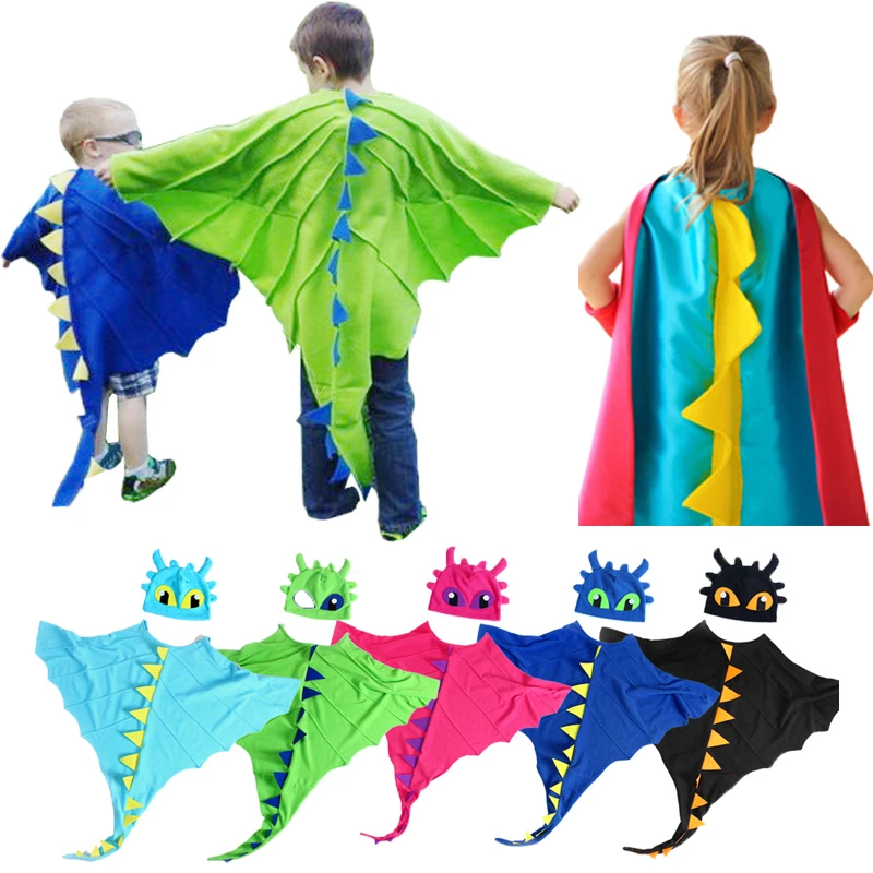 Toothless Dragon Costume Dinosaur Cape Child Costume Dragon Dress