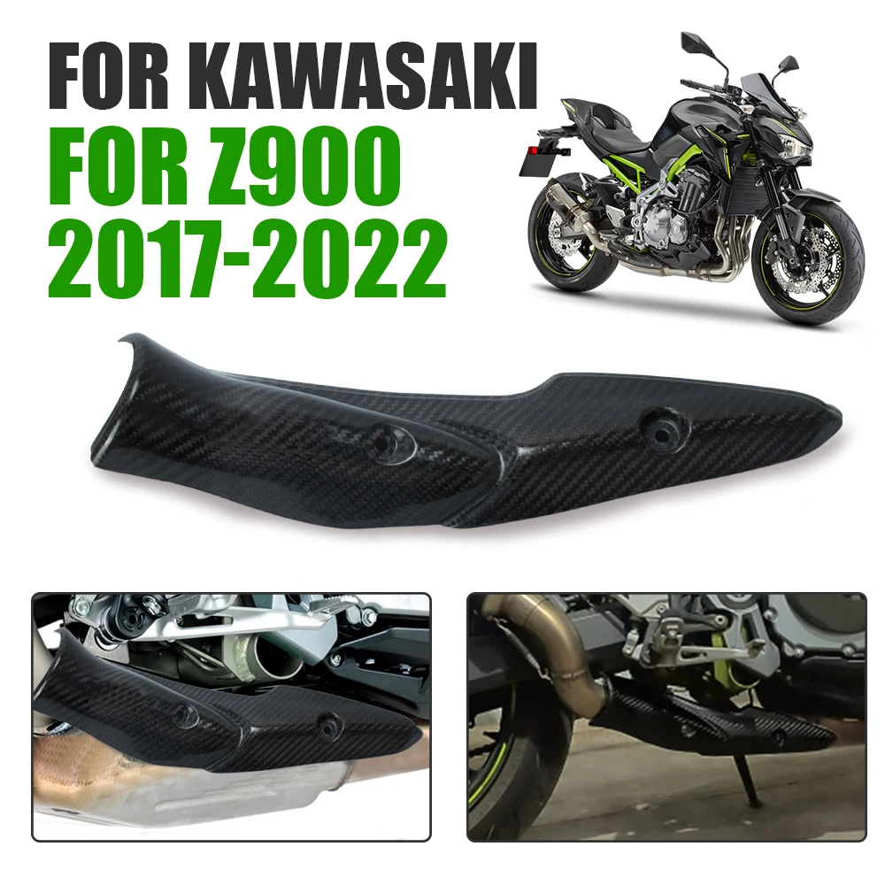For Kawasaki Z900 Z 900 2017 2022 Motorcycle Accessories Exhaust Pipe Heat Shield System Middle