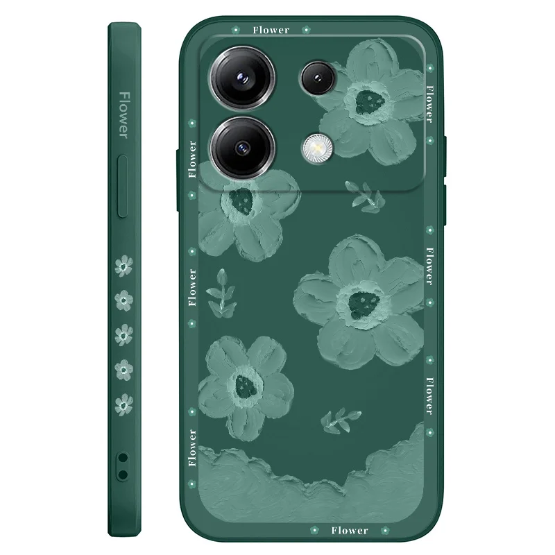 Strawberry Floral Silicone Phone Case