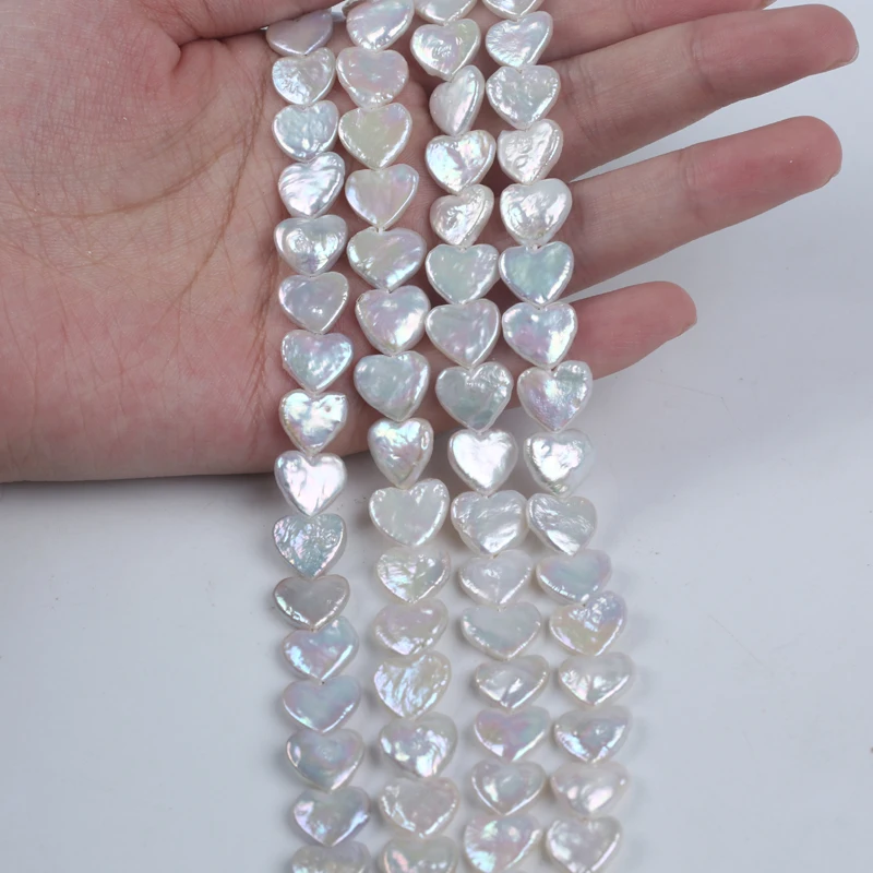 

Натуральный жемчуг, оптовая продажа, Пресноводный Жемчуг в форме сердца 10-11 мм