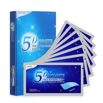 2 scatole/lotto Strisce Sbiancanti Per I Denti Kit Per La Cura Bianca Per L'igiene Orale Doppio Elastico Candeggina Pulizia Strisce Gel Sbiancante Per I Denti