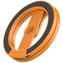 Compact Foldable Double - Sided Magnetic Stand for Phones & Photography Accessories (Orange)