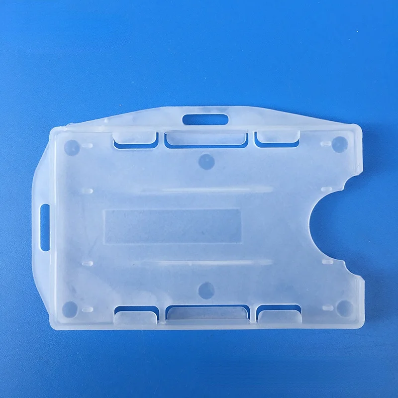 Unisex Multi-use Hard Plastic Double Sided ID Card Badge Work ID Card Holder Durable Protector Cover Case 1PC badge holder