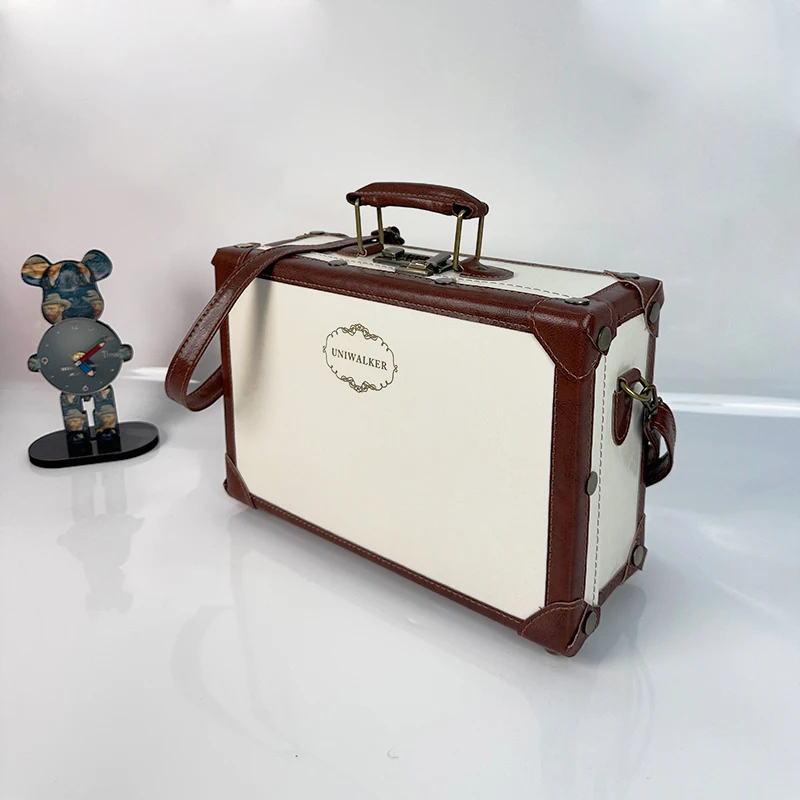 

2023 Retro Suitcase mini Suitcase wedding gift box Cosmetic box Password Box Boarding Case for Women Men