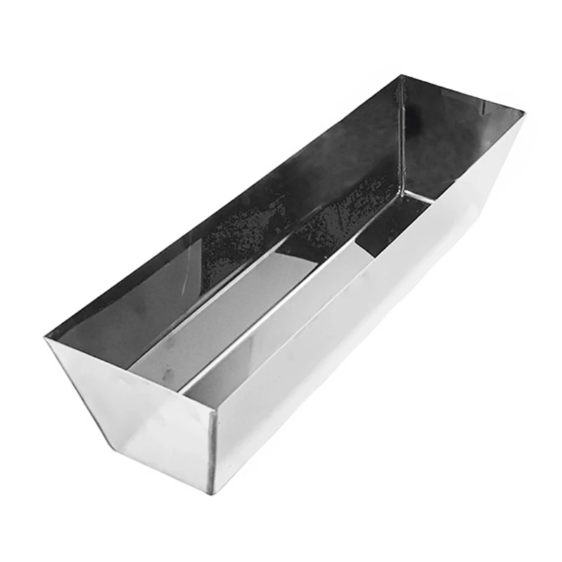14&rdquo; 16'' Stainless Steel Watertight Reinforced Mud Pans Tapered Sides Tool Tray Bucket