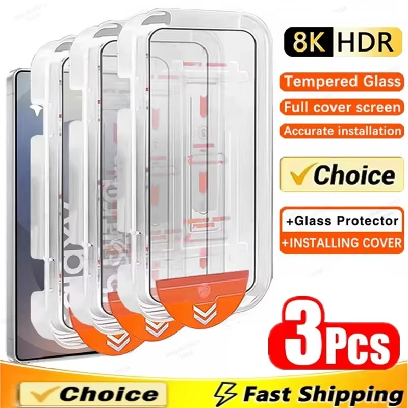 Premium Tempered Glass Screen Protector with Easy Installation & Dust-Free Application