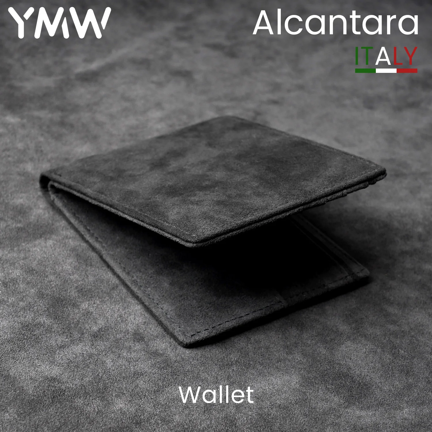 YMW ALCANTARA Wallet Women & Man Card Holder Bag Luxury Artificial Leather Slim Cards Small Thin Card Package