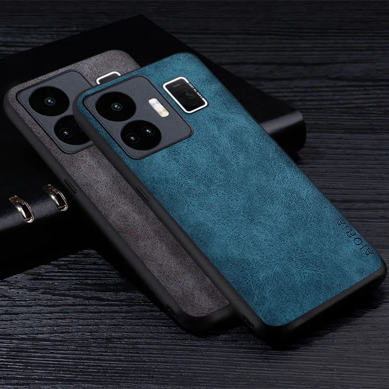 Premium Scratch-Resistant PU Leather Phone Case - Solid Color Cover